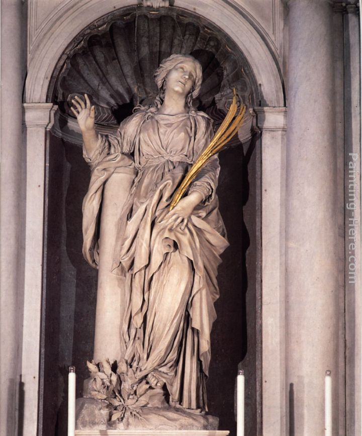 Saint Bibiana painting - Gian Lorenzo Bernini Saint Bibiana art painting
